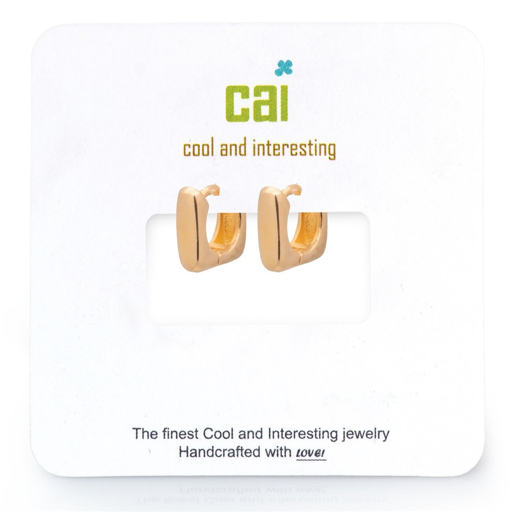 Dainty Plain Huggie Hoop Earring