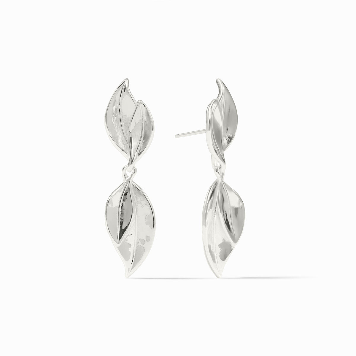 Willow Midi earring with a two-inch length featuring an organic willow branch silhouette in natural wood tones.