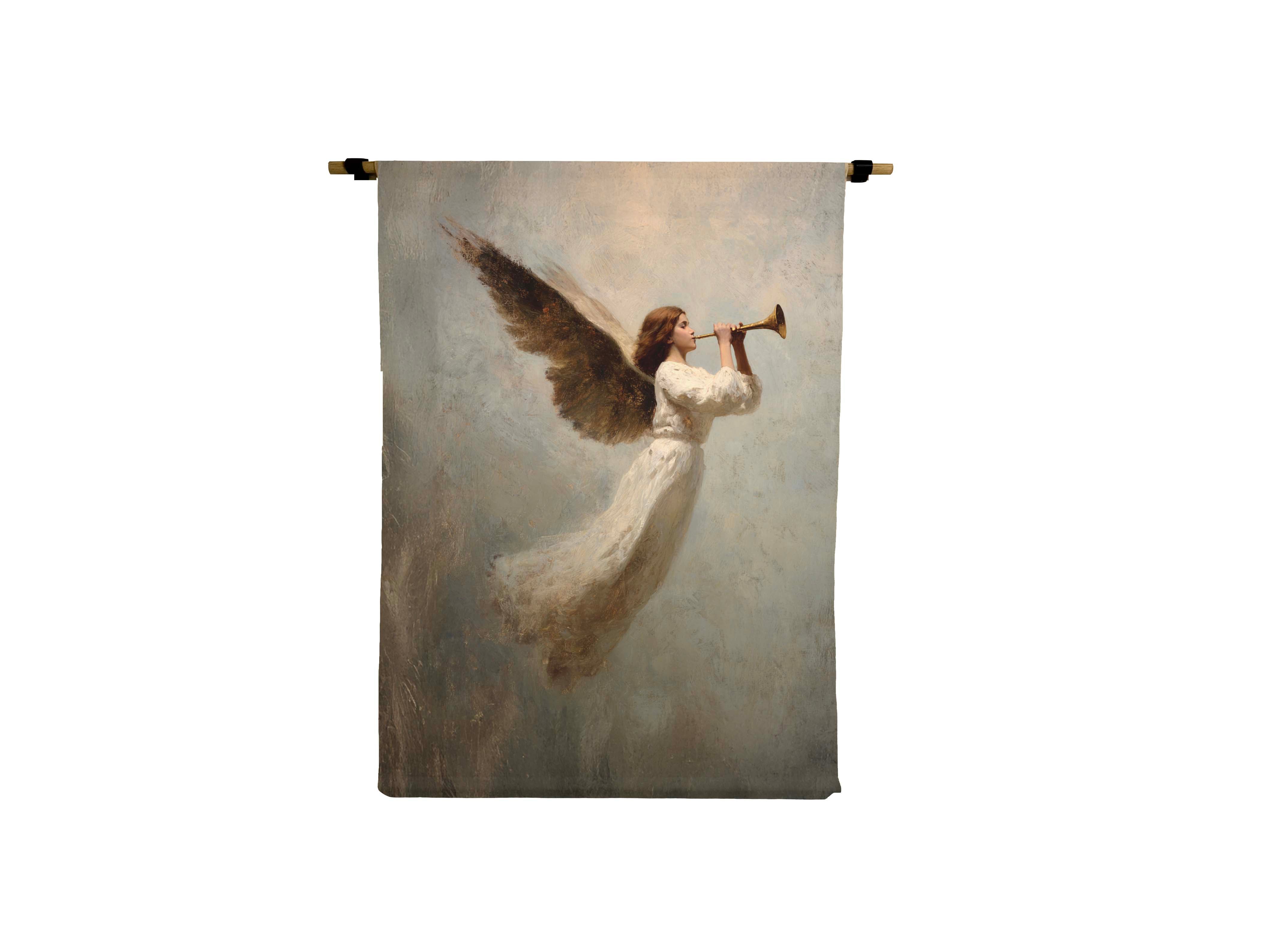 Trumpet Angel Canvas Scroll DS – Amber Marie and Company
