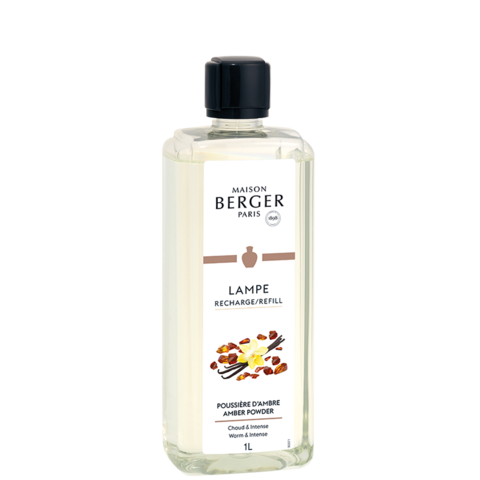 Lampe Berger recharge refill bottle with white cap against a neutral background.