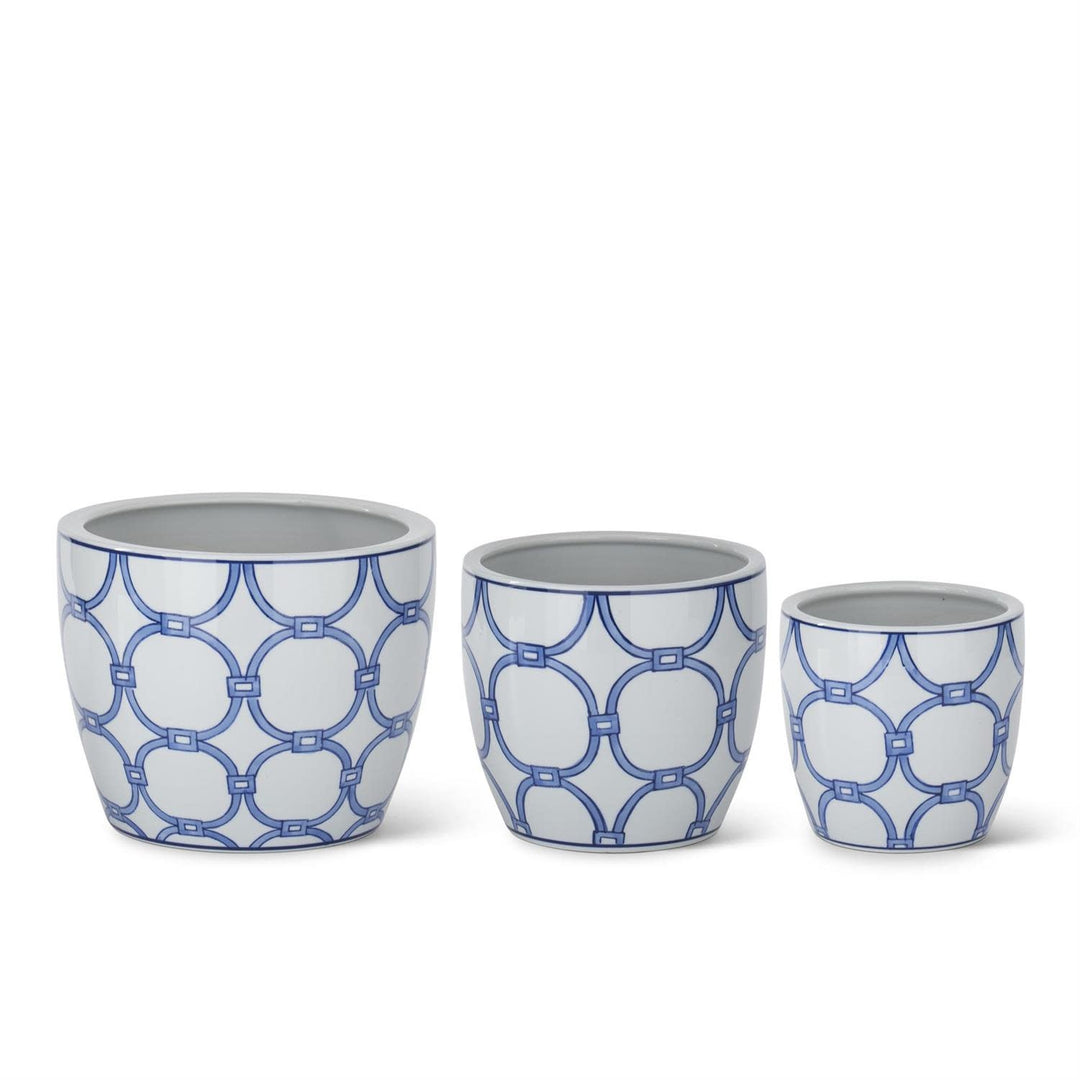 Ceramic Pot with Drains - Sold Individually