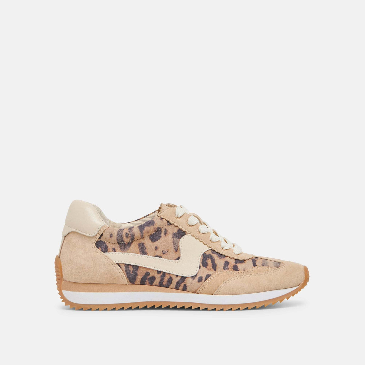 B.ntcd leopard print suede sneakers with synthetic outsole