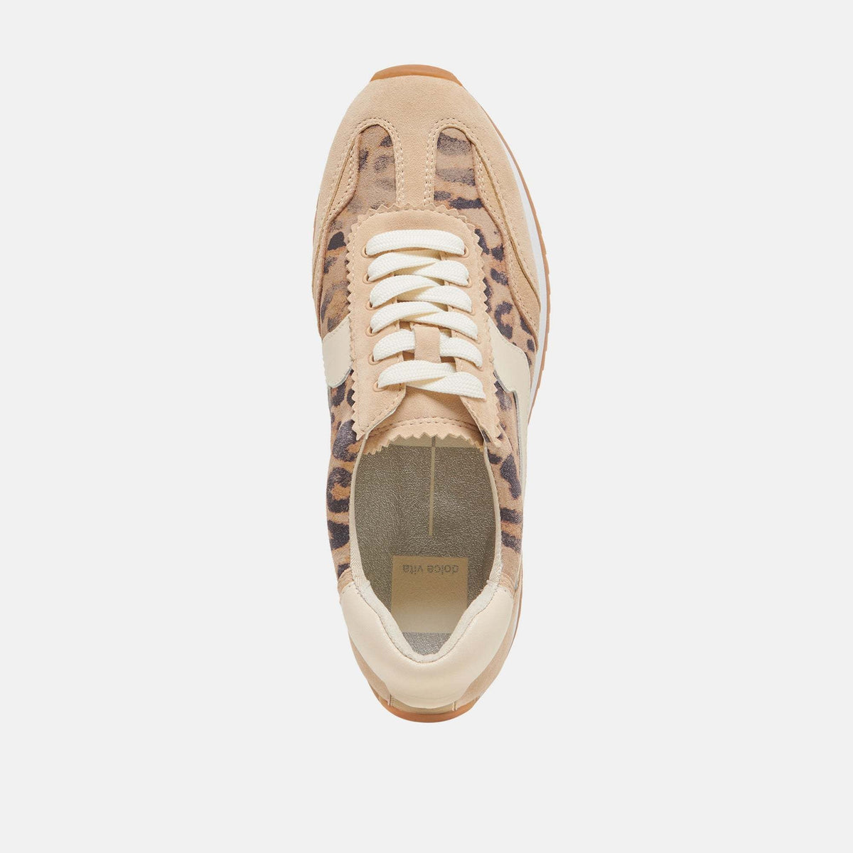 B.ntcd leopard print suede sneakers with synthetic outsole