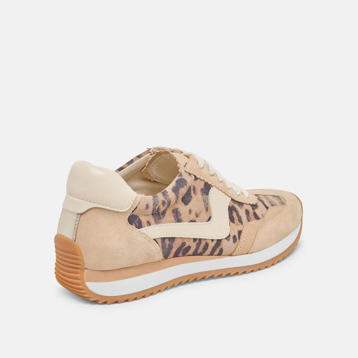 B.ntcd leopard print suede sneakers with recycled synthetic outsole