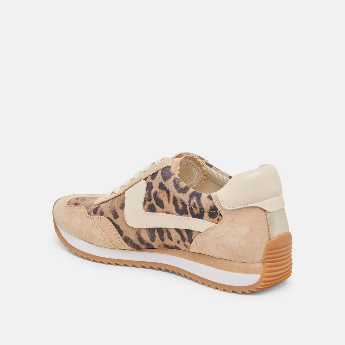 B.ntcd leopard print suede sneakers with recycled synthetic outsole