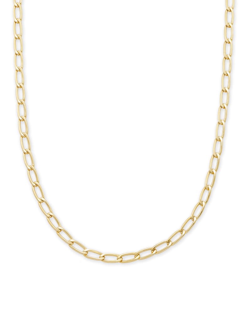 Merrick Chain Necklace in Gold Metal