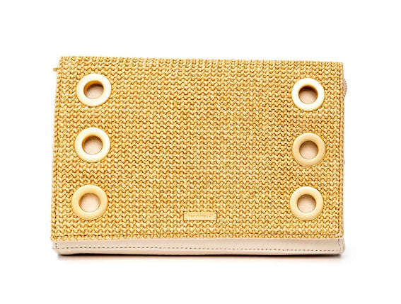 Montana Clutch Sml Calla  Lily White Raffia