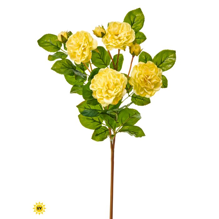 Uv Natural Touch Rose plant with a 3-inch wide rose head on a 17-inch stem.