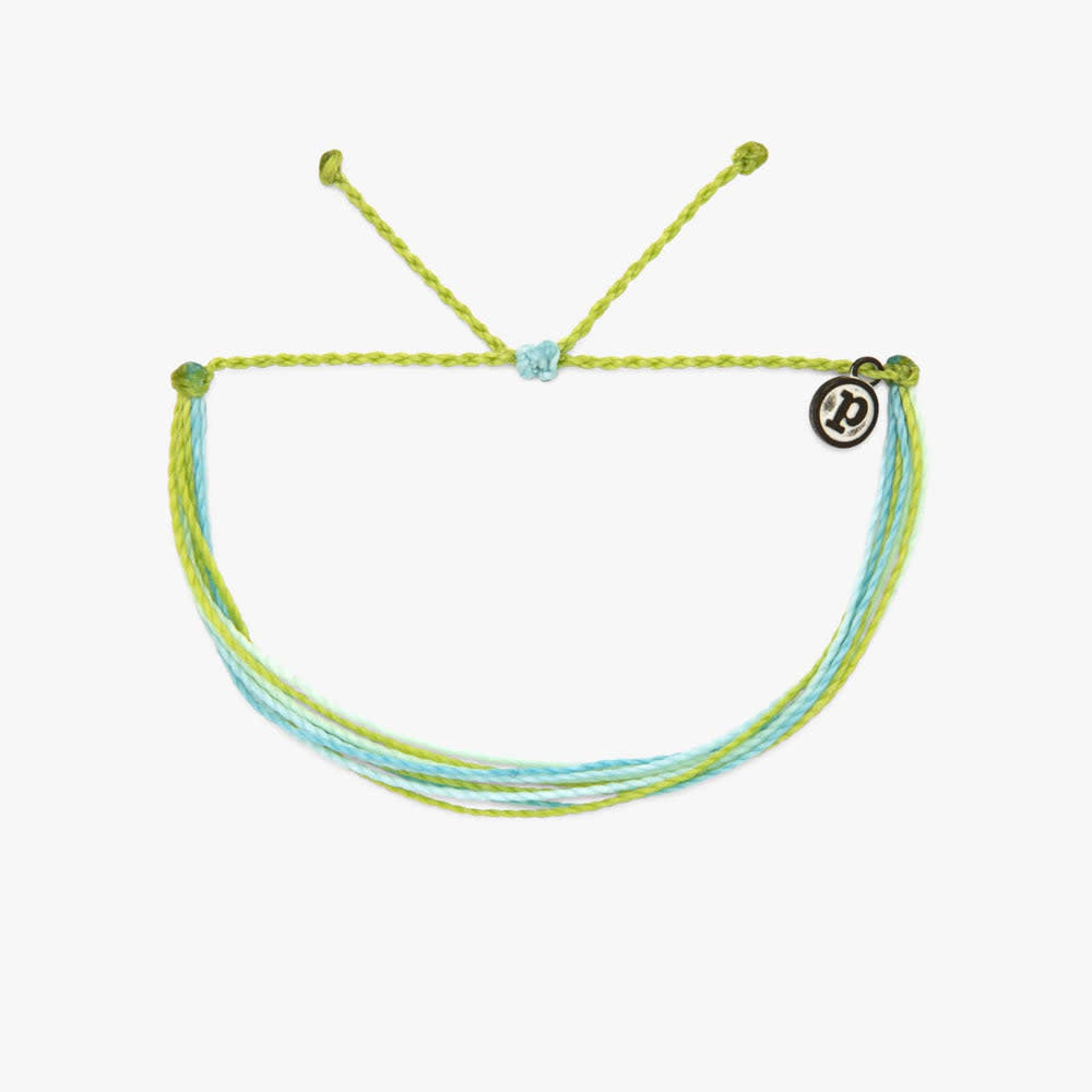 Bright Original wax-coated adjustable bracelet in bright color with a smooth circular silhouette.