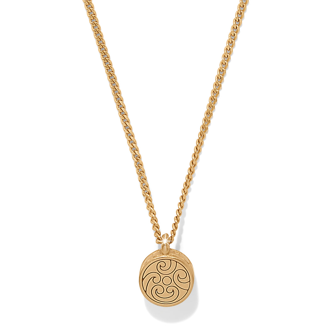 Contempo Nuevo Petite Dome Necklace Gold