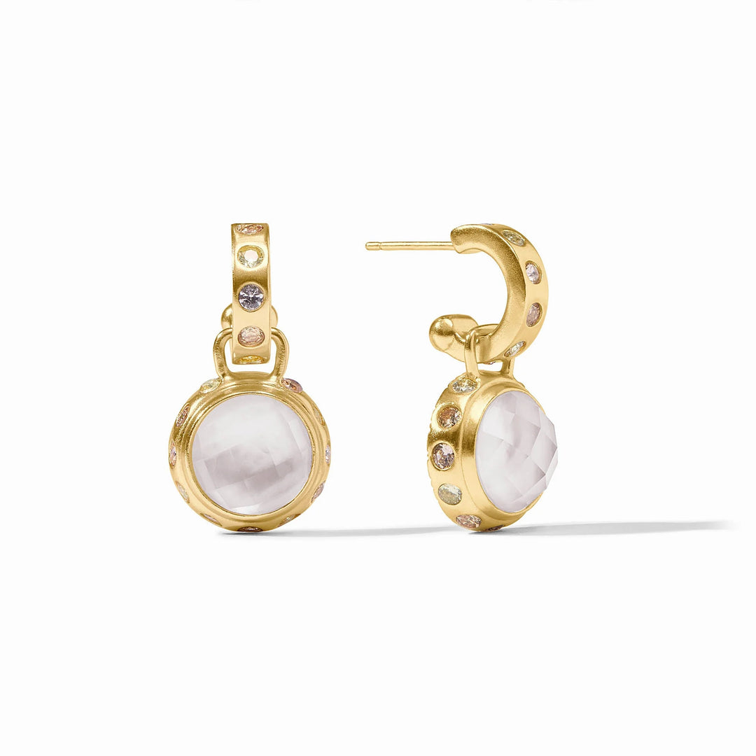 Rainbow Hoop & Charm Earring