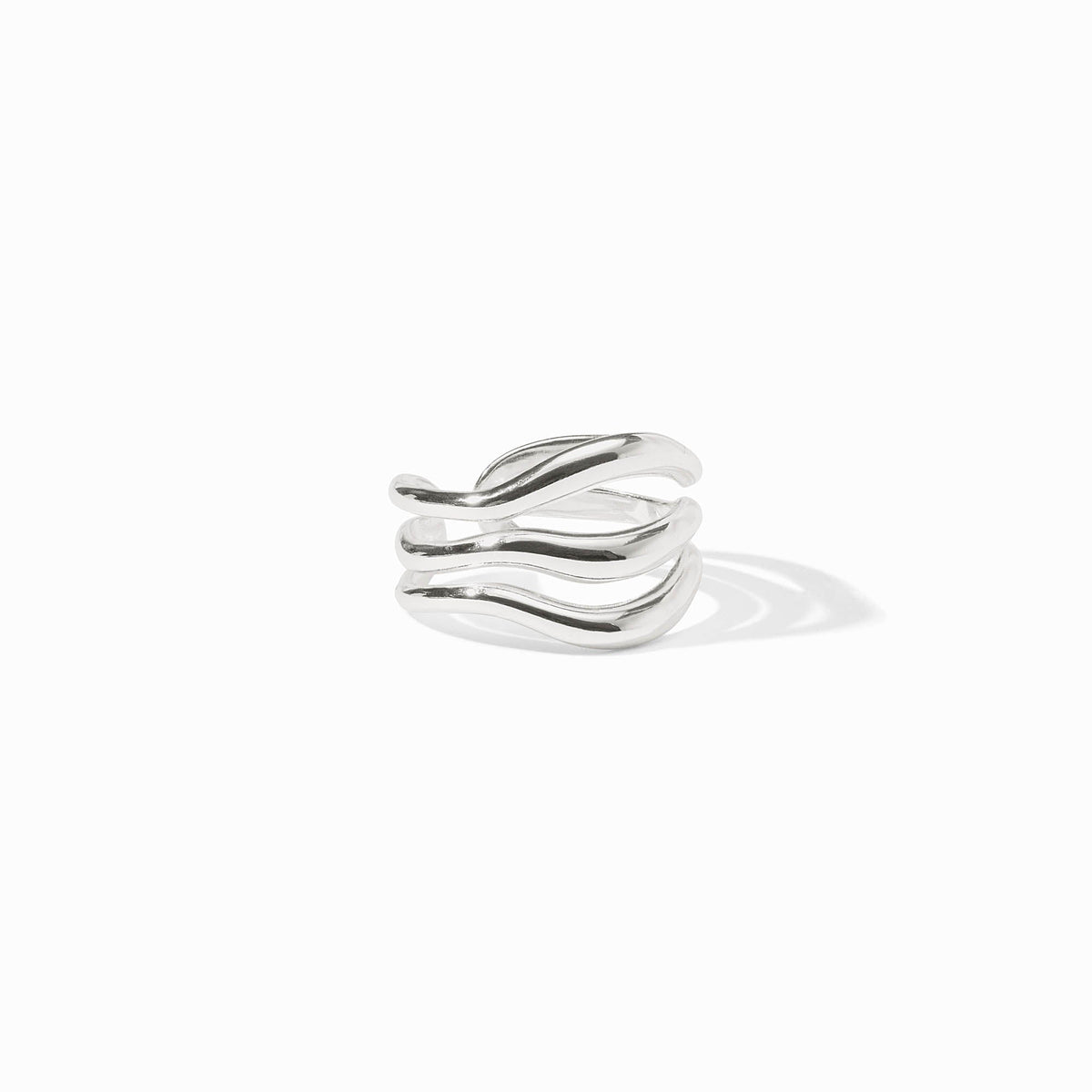 Adjustable silver ring with Julie Vos hallmark