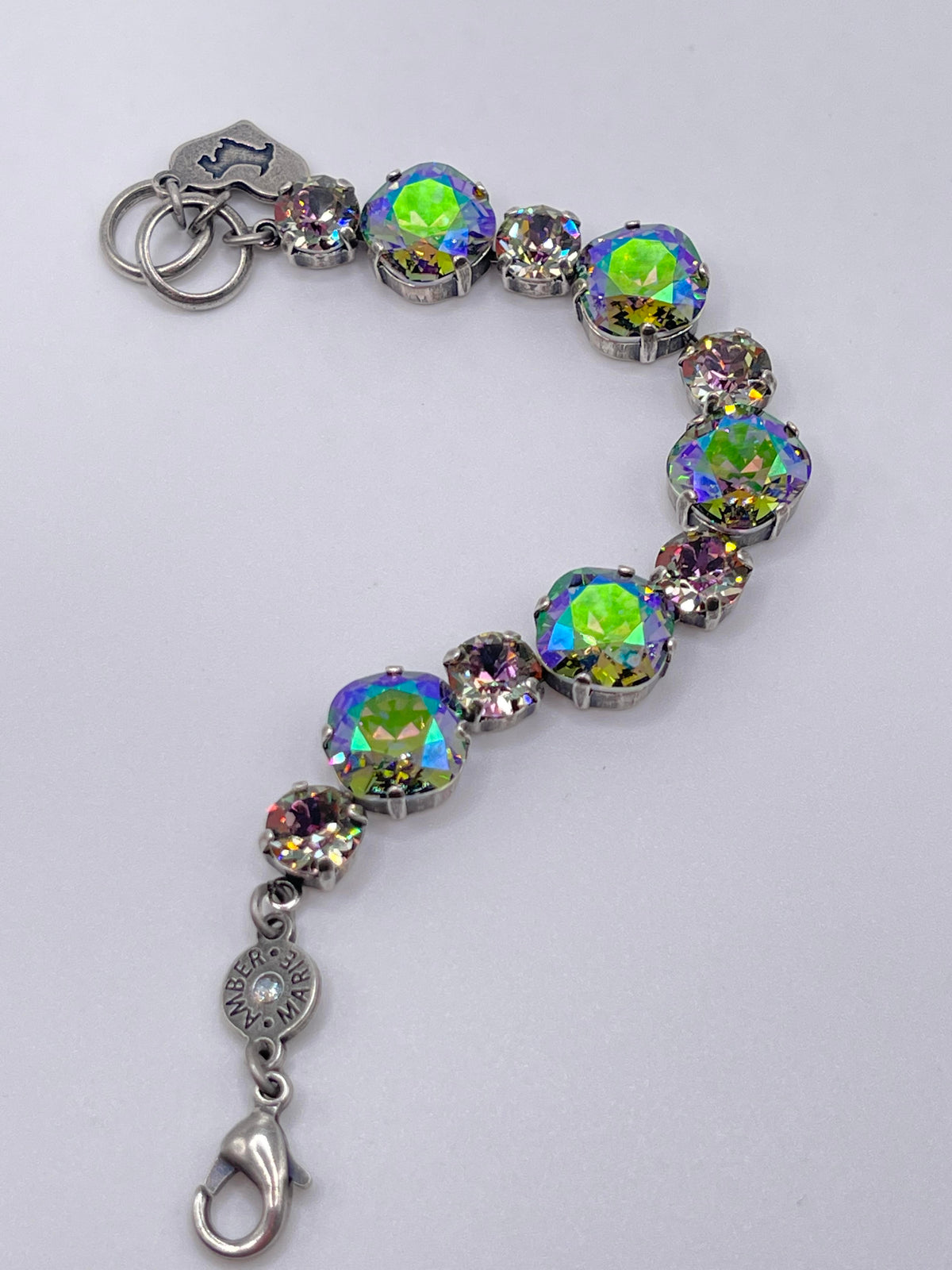 Premier Bracelet Paris in black leather with silver-tone hardware