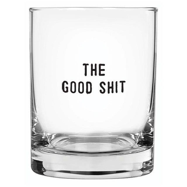 4-inch DOF Glass tumbler with a clear glass material.