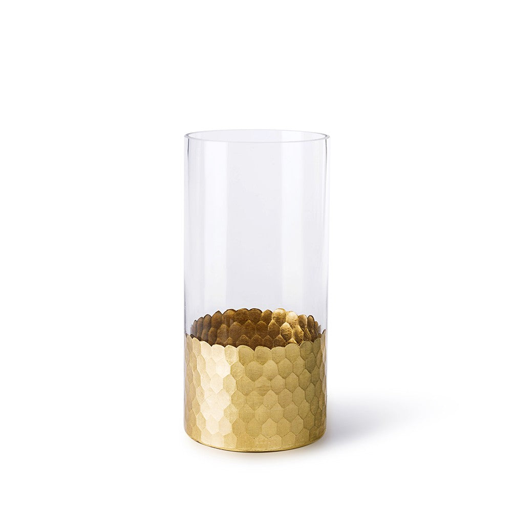 Gold D4" vase with a simple cylindrical shape.