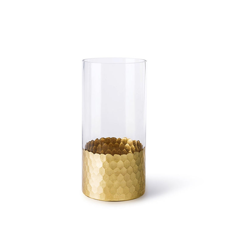 Gold D4" vase with a simple cylindrical shape.