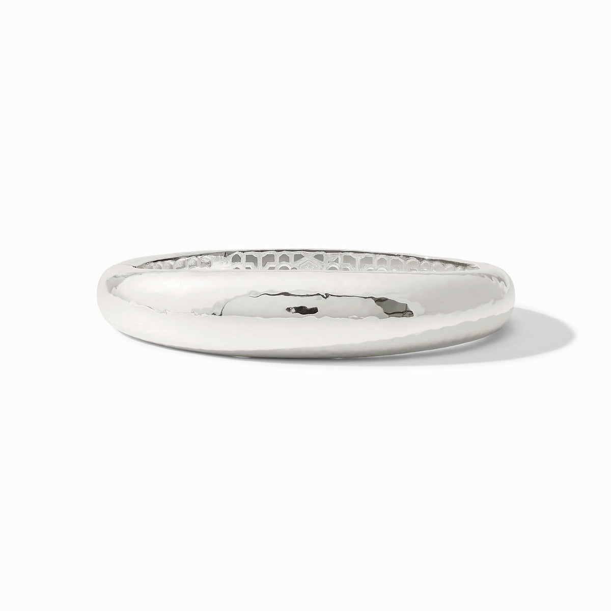 Catalina Demi Hinge Bangle in polished gold-tone metal with a spring hinge closure.