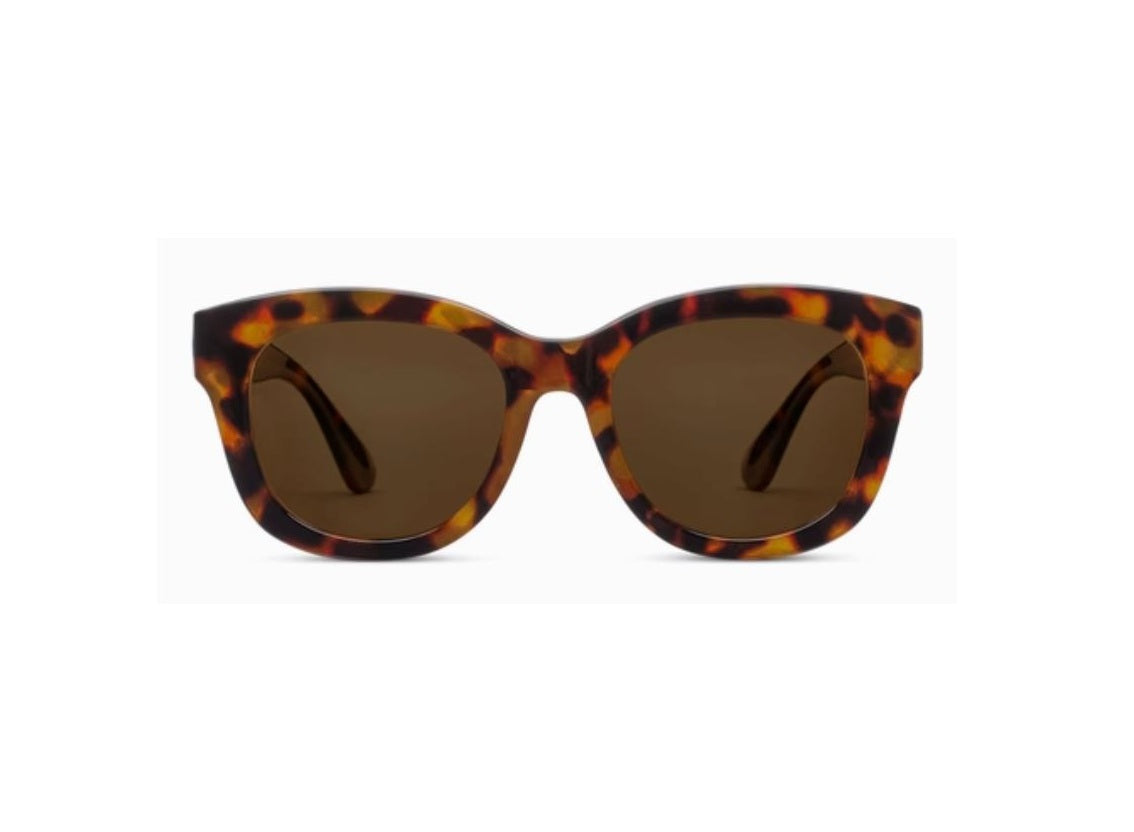 Center Stage Bifocal Sun sunglasses with recycled polycarbonate frames in black featuring polarized lenses and spring hinges.