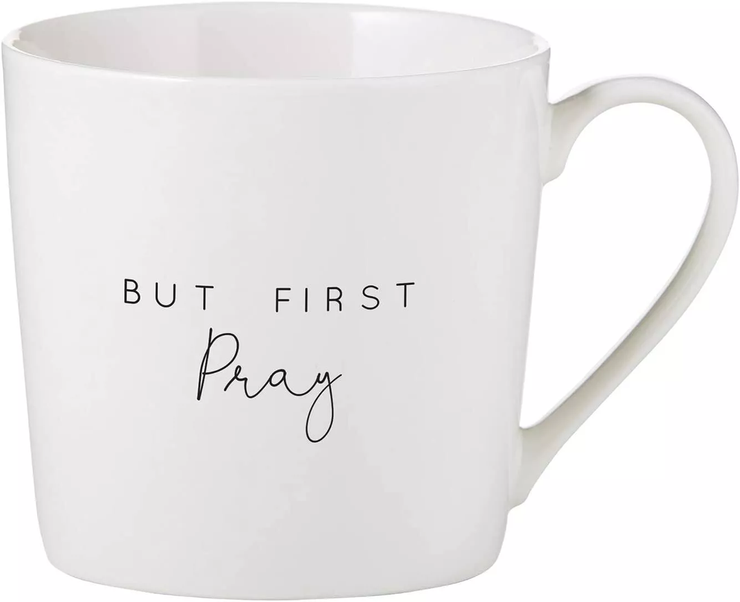 Bone China cafe mug with a signature-style coffee cup silhouette.