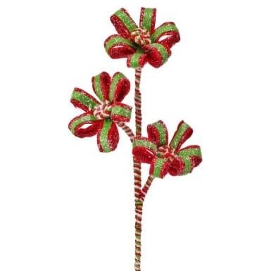 Candy Chenille Spray with soft textured green stems and colorful candy-shaped accents on a 24-inch length.