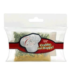 Crabby but Happy cold dip mix packet with red crab illustration