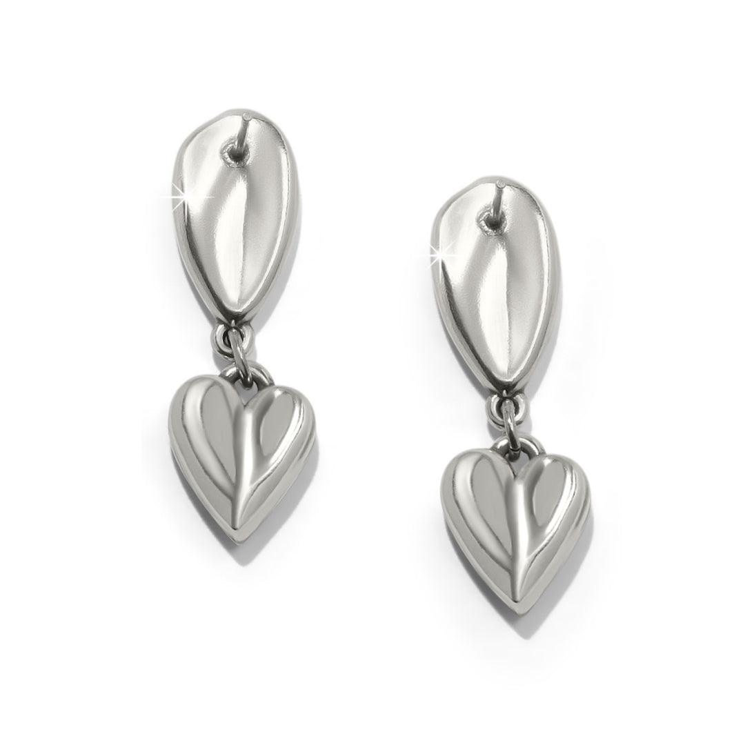Cascade Heart Unity Post Drop Earrings