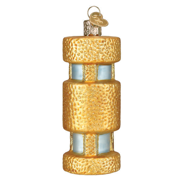 Cat Tower Ornament in natural wood finish with climbing platforms.