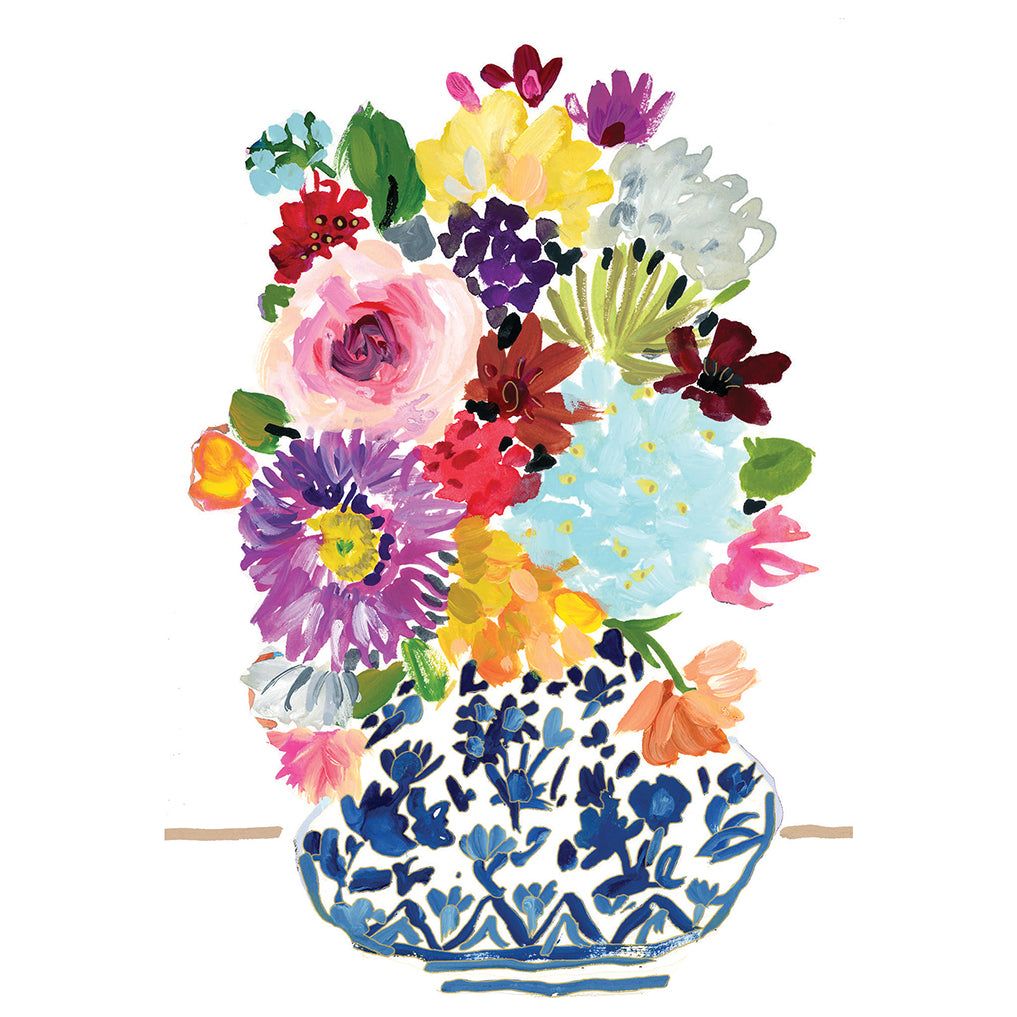 Birthday Master Bouquet with glitter foil accents on a floral arrangement