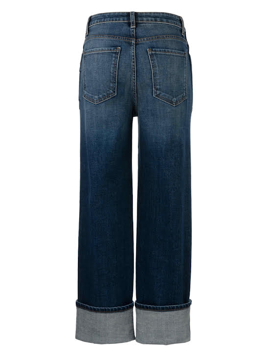 Sienna High Rise Straight Leg-Roll Up Patch Pocket