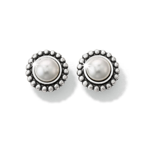 Luster Mini Post Earrings - Pearl