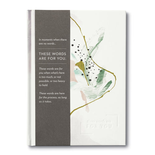 Hardcover book titled These Words Are For You with a white cover.