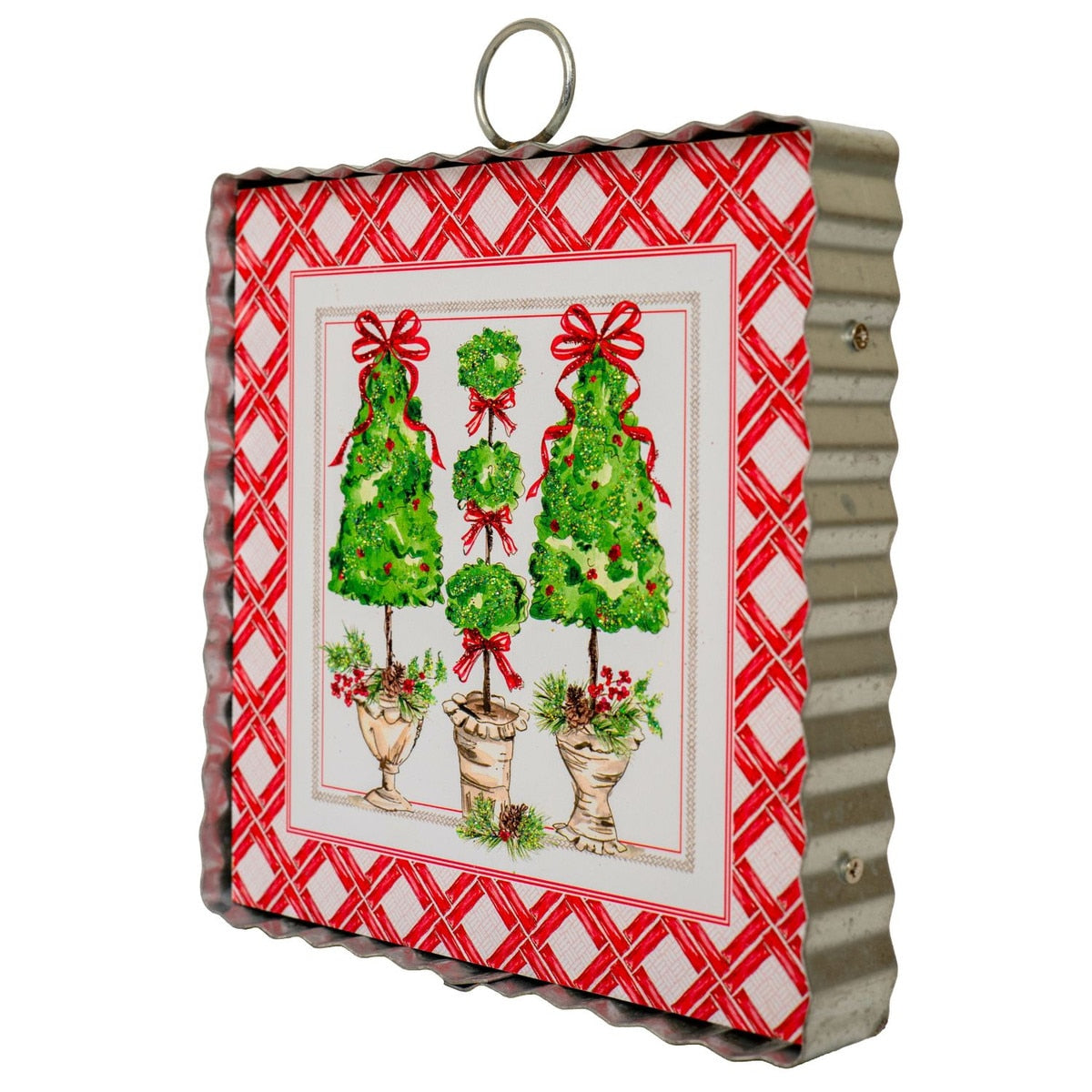 Mini Beck's Traditional Pinecone Trees ornament in natural pinecone texture with brown tones.