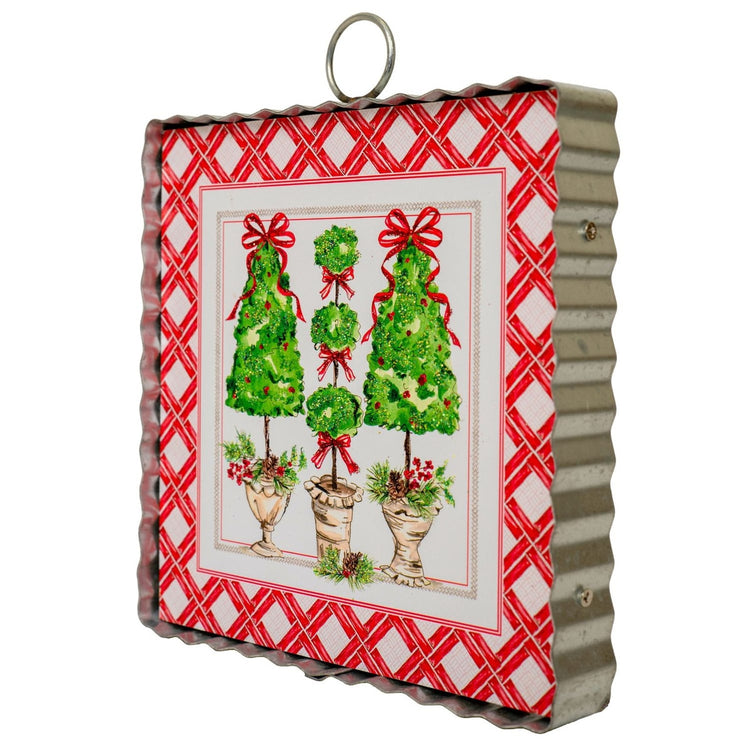 Mini Beck's Traditional Pinecone Trees ornament in natural pinecone texture with brown tones.