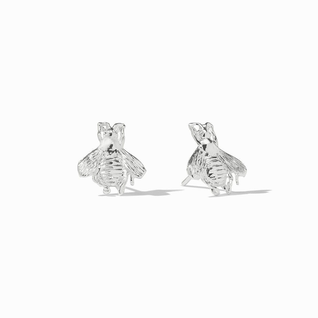 Bee Stud Silver Earrings