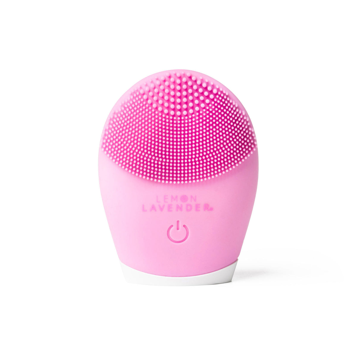 Lemon Lavender Sonic Cleanser Brush with antibacterial silicone bristles