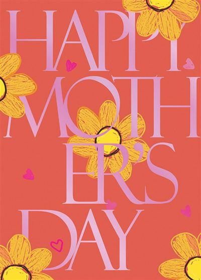 Happy Mother's Day greeting card with floral border and heartfelt message inside.