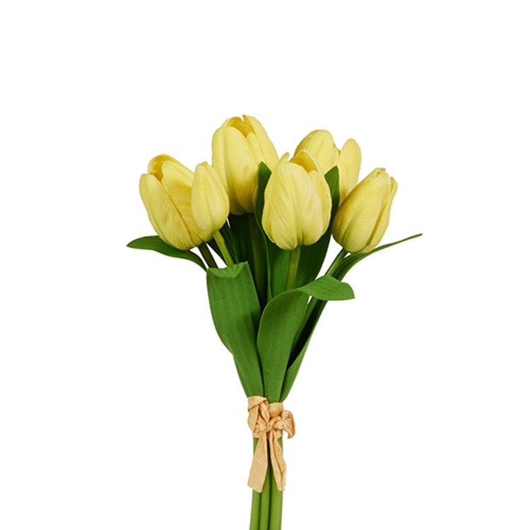 A black plastic tulip-shaped foam bundle measuring 12 inches long.