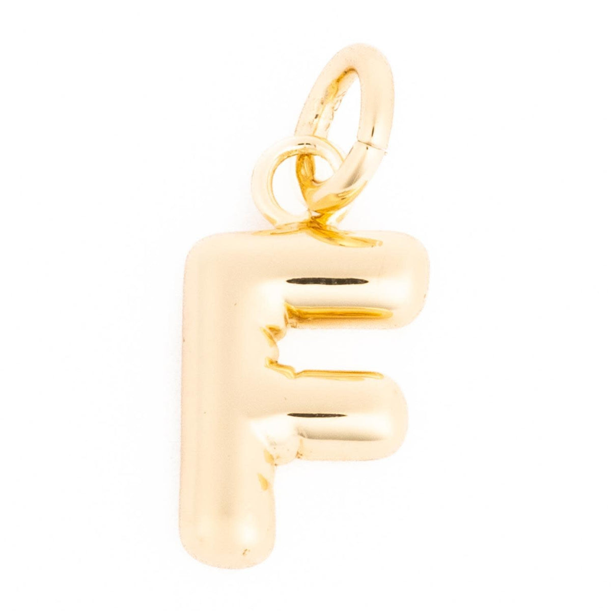 Gold-tone Charm Cami pendant featuring a delicate chain link with an open heart silhouette.