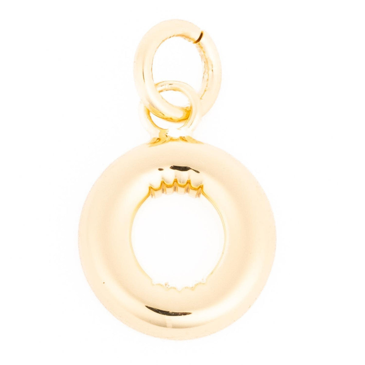 Gold-tone Charm Cami pendant with a delicate chain link.