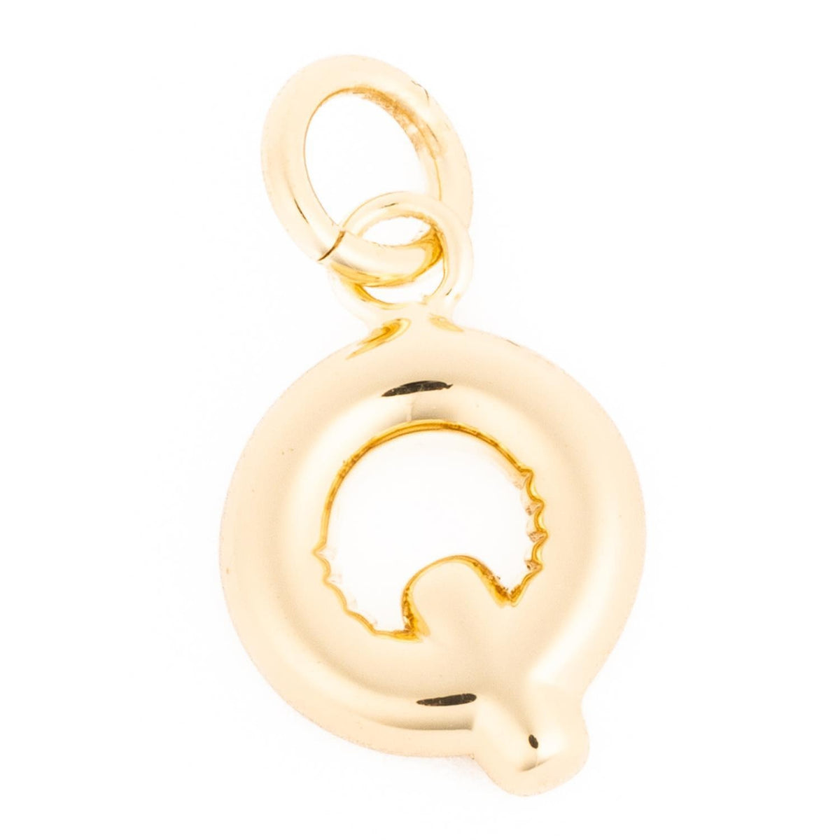 Gold-tone Charm Cami pendant with a delicate chain link.