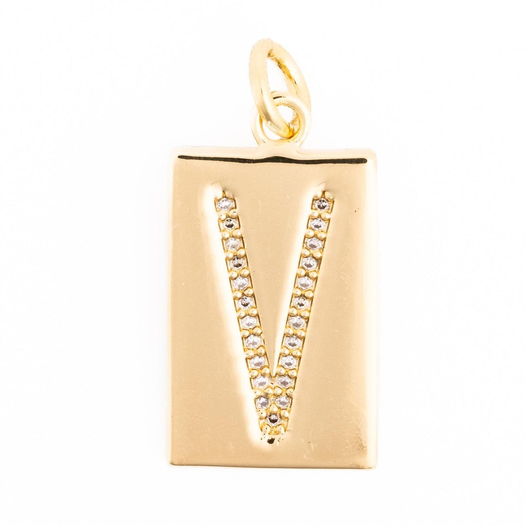 Silver-tone initial charm necklace featuring the letter C on a delicate chain.