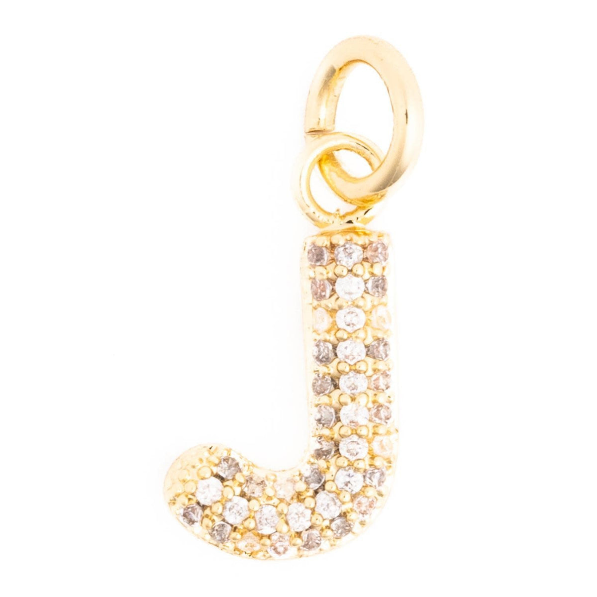 Gold-plated initial charm necklace featuring the letter C on a delicate chain.