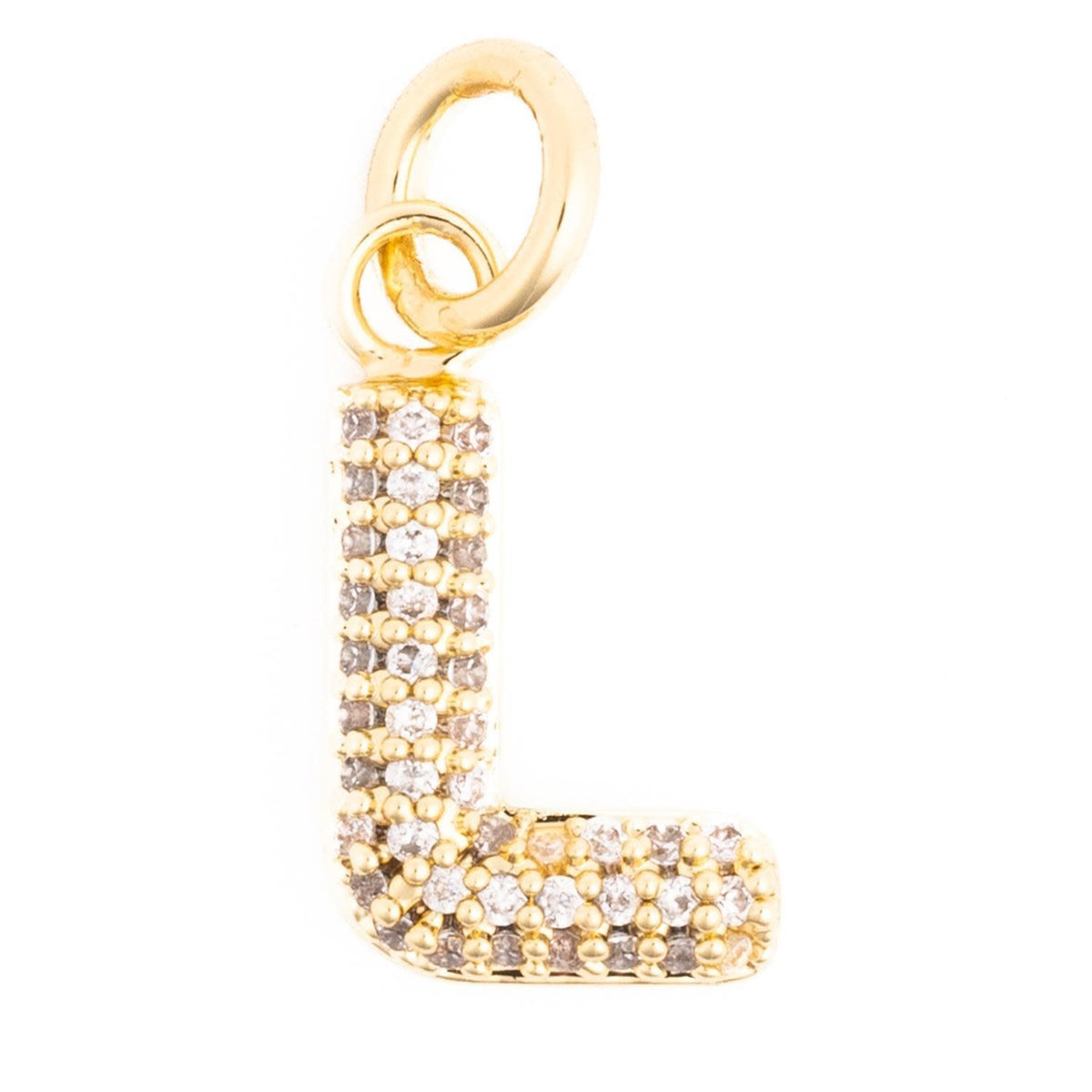 Gold initial charm necklace featuring the letter C with a delicate chain.