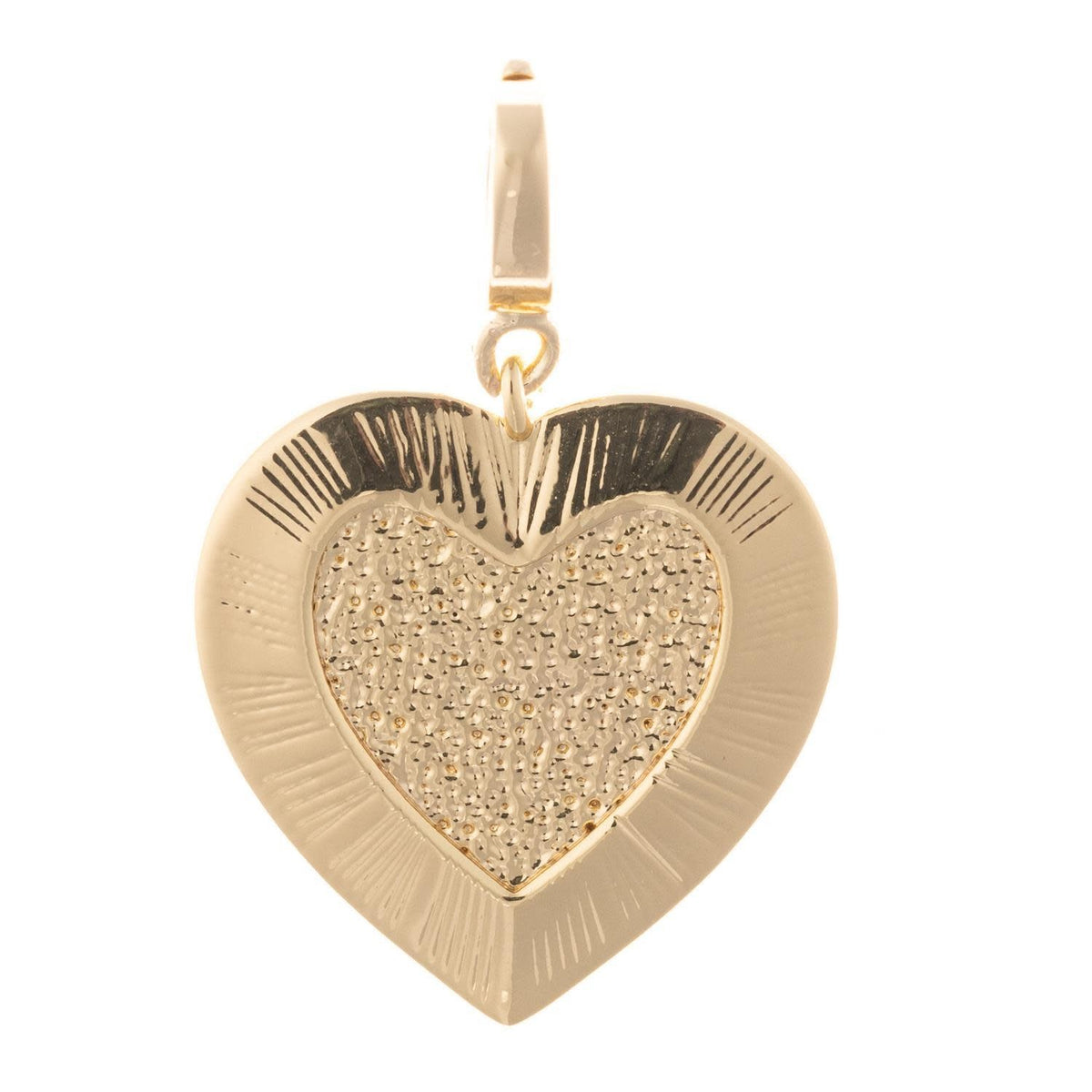 Heart-shaped Lover charm in gold plating with a secure clasp.