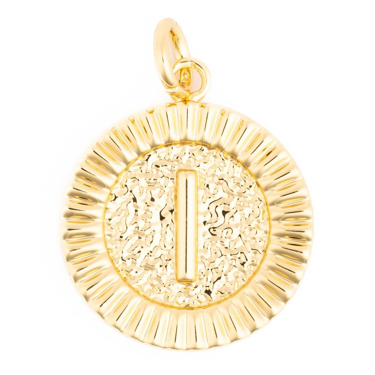 Silver initial charm necklace featuring the letter M with a delicate chain.