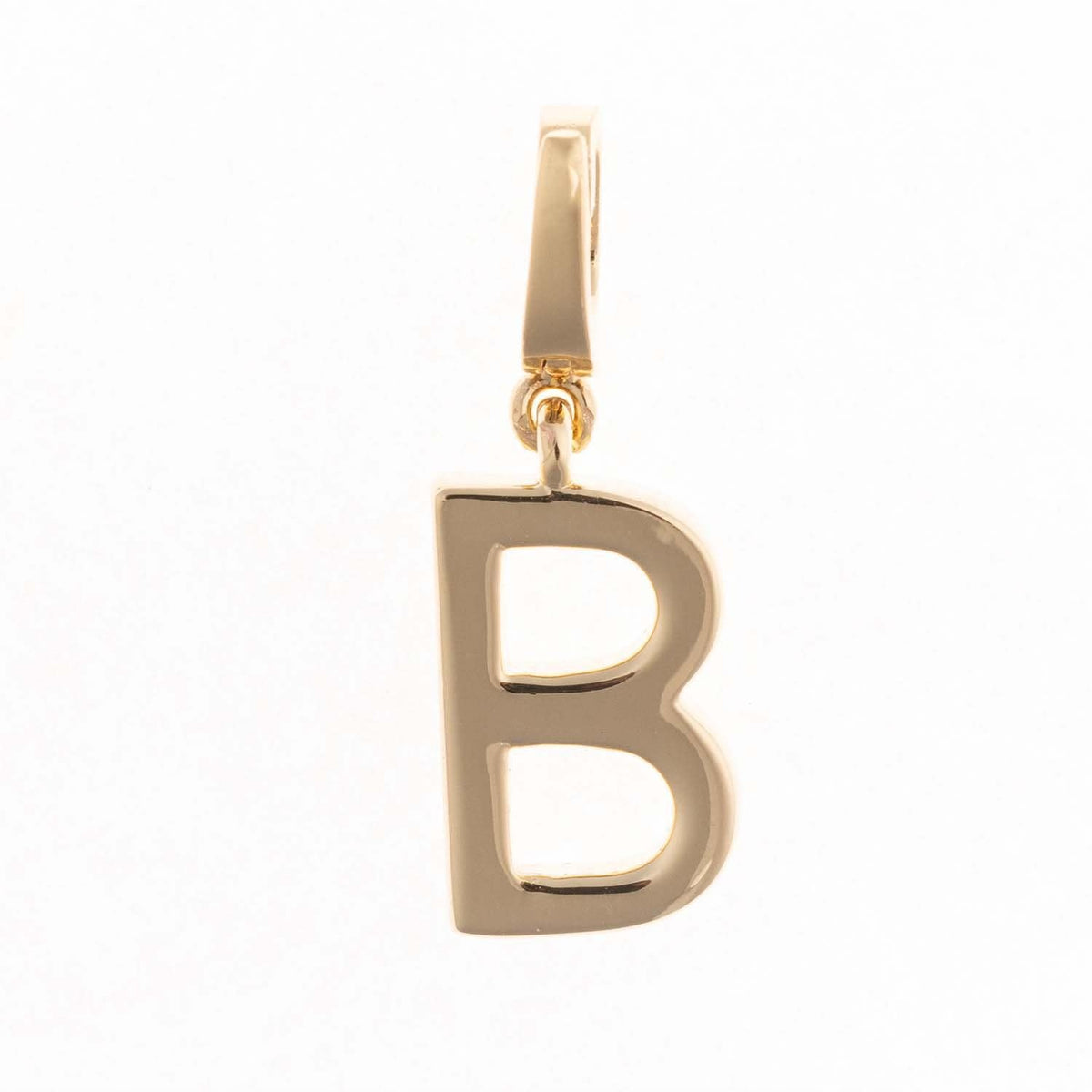 Gold-plated charm named Charm Tia with a small .5-inch length.