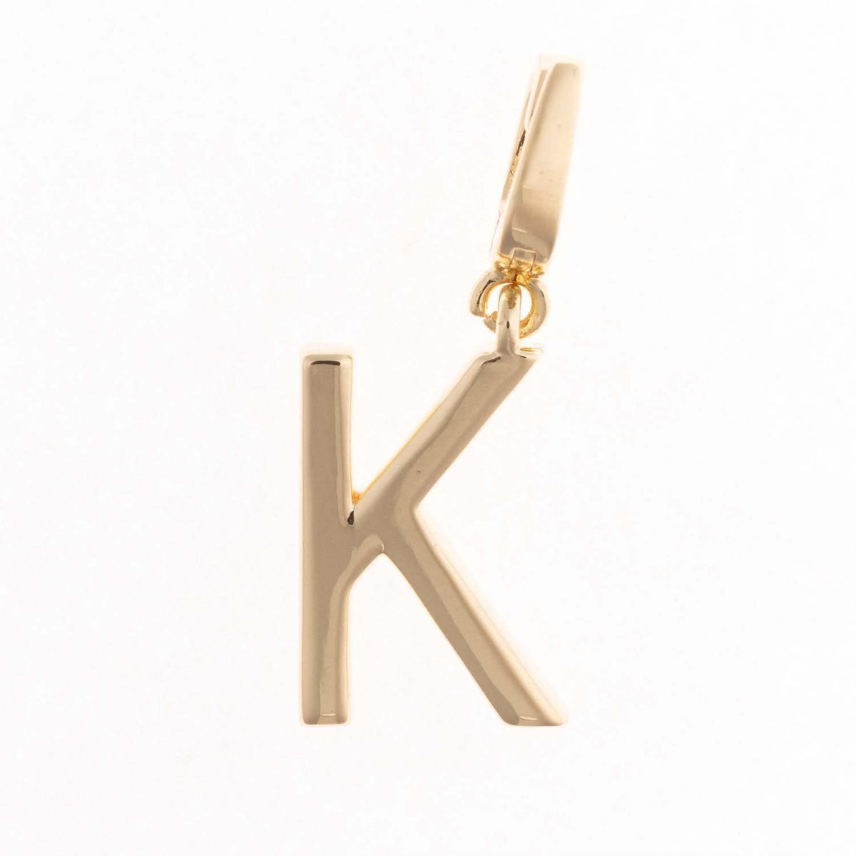 Gold-plated Charm Tia pendant with a .5-inch length featuring an openwork floral design and nickel-free hypoallergious clasp.