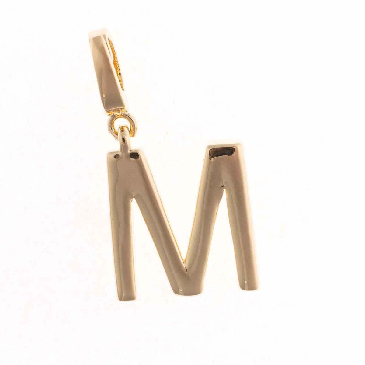 Gold-plated charm named Tia with a .5-inch length featuring an intricate silhouette and nickel-free hypoallergenic material.