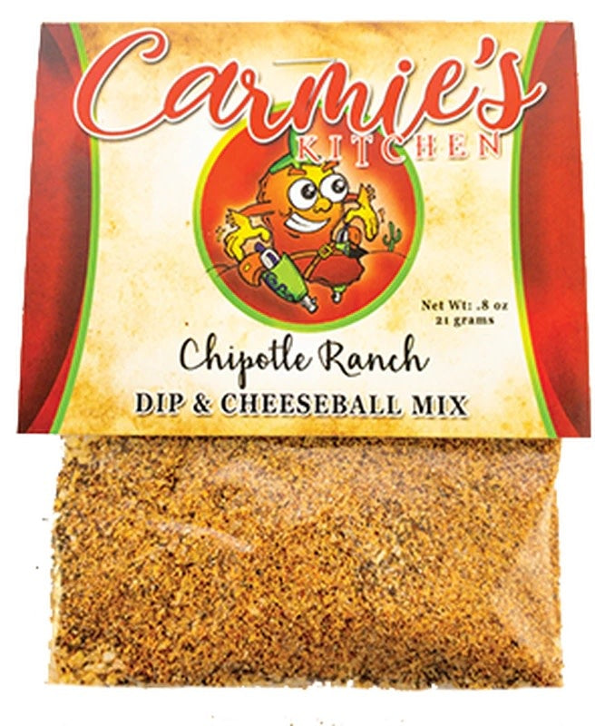 Chipotle Ranch Dip Mix packet with smoked jalapeno flavor