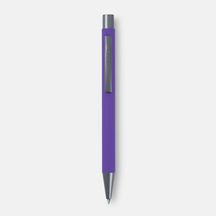 Black Bookaroo Pen with soft coated grip and ballpoint tip